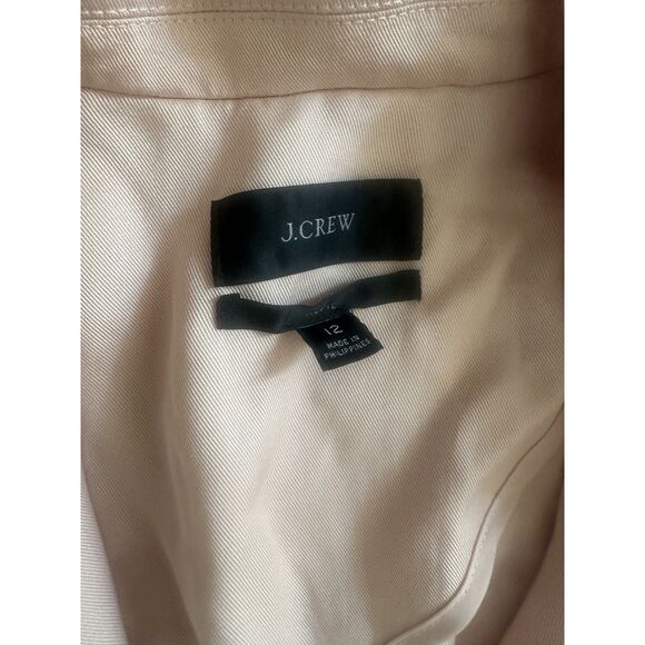 JCrew 12 Alfie Lyocell Twill Oversized Jacket Light Pink - Picture 2 of 10